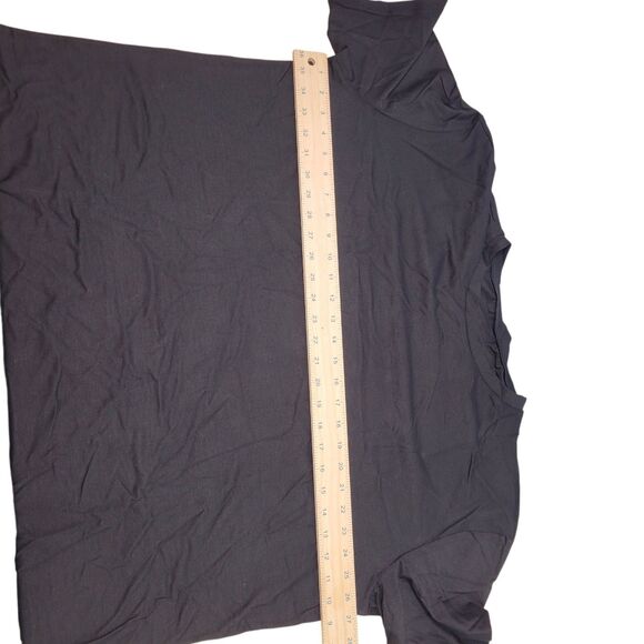 Men's Loose Fit T-Shirt Tops Basic Casual Round Neck Summer Black Shirts XXL - Picture 7 of 8